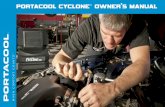 PORTACOOL CYCLONE OWNER’S MANUAL€¦ · PORTACOOL CYCLONE ™ OWNER’S MANUAL ... When properly adjusted, one or two dry streaks will appear across the pads. When turning the