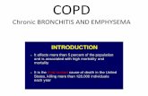 COPD Chronic BRONCHITIS AND EMPHYSEMA2Defined as a chronic productive cough for in each of in a patient in whom other causes of chronic cough have been excluded . ... cough, and sputum