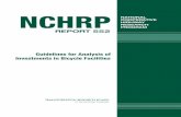 NCHRP Report 552 – Guidelines for Analysis of …Guidelines for Analysis of Investments in Bicycle Facilities KEVIN J. KRIZEK GARY BARNES GAVIN POINDEXTER PAUL MOGUSH KRISTIN THOMPSON