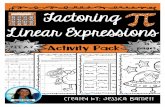 factoring linear expressions...©Jessica(Barnett Answer Key Factoring Linear Expressions Directions: Cut out each of the puzzle pieces. Find the four pieces that correctly fit together.