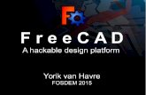 F r e e C A D - FOSDEM...Python everywhere The “glue” between “core” and GUI Some modules fully written in python The user can access just anything, and therefore gain the