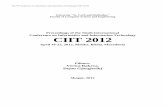 Proceedings of the Ninth International CIIT 2012 · 2018-08-17 · Pavle Sazdov Petar Ristoski Petre Lameski Renata Petrevska–Neckoska Riste Stojanov Sanja Stefanova Sashko Ristov