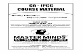 CA - IPCC · 2019-03-10 · Facebook Page: Masterminds For CA YouTube Channel: Masterminds For CA CA - IPCC Quality Education beyond your imagination... CLASS NOTES BUSINESS LAWS_35e