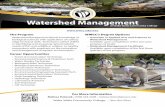 N L A W Watershed Management - Water & …watereducationcenter.org/.../02/Watershed-Management.pdfThe Program Watershed Management blends knowledge of biological sciences with application