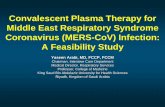 Convalescent Plasma Therapy for Middle East Respiratory ...€¦ · Convalescent Plasma Therapy for Middle East Respiratory Syndrome Coronavirus (MERS-CoV) Infection ... Al-Ahsa ,