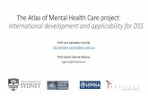 The Atlas of Mental Health Care project : International … · 2019-12-12 · The Atlas of Mental Health Care project : International development and applicability for DSS Prof Luis