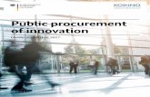 Public procurement of innovation€¦ · Legal framework requirements as an opportunity for a more public procurement of innovation The current legal framework for the procurement
