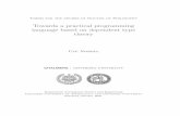 Towards a practical programming language based on dependent …ulfn/papers/thesis.pdf · 2009-06-08 · Towards a practical programming language based on dependent type theory Ulf