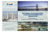Bridge Standards and Procedures Manual, …...2015/05/01  · Supplement to TAC Geometric Design Guide. Commentary: In most cases, the bridge deck width will incorporate the lane and