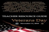 TABLE OF CONTENTS · TABLE OF CONTENTS. Day . 2010. eerans . The U.S. Department of Veterans Affairs and the Veterans Day National Committee are pleased to provide this Teacher Resource