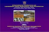 International Conference on Landslides Risk …...International Conference on Landslides Risk Reduction and Resilience Thursday, 28th November 2019 The Ashok Hotel, New Delhi, India