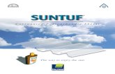 Corrugated Polycarbonate Sheets - Build-It-Solar · 2017-09-08 · SUNTUF® UV2 - Corrugated polycarbonate sheet with co-extruded UV protective layer on both sides. SUNTUF® Solar