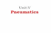 Unit:V Pneumatics · 2019-09-05 · Cylinder with Magnetically Coupled Slide The magnetic cylinders are available upto the size of about 40 mm diameter and stroke lengths from 50mm