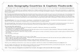 Asia Geography Countries & Capitals Flashcards€¦ · Asia Geography Countries & Capitals Flashcards ©2015 Brandy Ferrell Half-a-Hundred Acre Wood For personal and classroom use