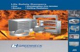 Life Safety Dampers - Greenheck-USA · UL 555 requires closure devices to have a minimum temperature rating of 160°F (71°C). The maximum temperature rating is 212°F (100°C) for
