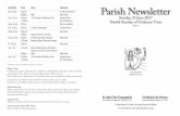 Day/Date Time Feast Intention Parish Newsletter · 2017-06-24 · St John The Evangelist 98 The Breck, Poulton-le-Fylde, FY6 7HT St Martin de Porres Fleetwood Road, Carleton, FY6