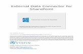 External Data Connector for SharePoint · External Data Connector for SharePoint imports data from multiple external data sources, including Databases, SharePoint, CSV and Excel files,