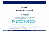 NEMO a status report - Istituto Nazionale di Fisica Nuclearecattaneo/Astroparticelle/NEMO.pdf• The contribution of NEMO to the KM3NeT european consortium . P. Piattelli RICAP09,