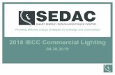 2018 IECC Commercial Lighting...use lighting • 2014 NEC 220.12 Exception Requirements • Power monitoring system for total general lighting load of building • Power monitoring