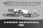 Cimarron Trailers, Inc....Cimarron Trailers, Inc. MODEL: C IMARRON G OOSENECK AND B UMPER P ULL T RAILERS ^ WARNING This User’s Manual contains safety information and instructions