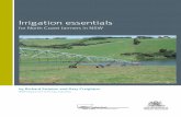 Irrigation essentials for North Coast farmers in NSW...Irrigation essentials | for North Coast farmers Strategic irrigation Strategic irrigation is used when water availability is