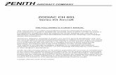 ZODIAC CH 601 - Zenith Aircraft Company · information contained in the ZODIAC CH 601 Drawings and Manuals by Chris Heintz, or other designer’s specifications. Zenith Aircraft Company