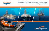 Barclays CEO Energy-Power Conference...Barclays CEO Energy-Power Conference 5 September 2018. 2 Forward-Looking Statements Statements contained in this investor presentation that are