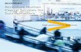 Accenture Human Capital Services for Success …Capital Management (HCM) Services has a proven track record delivering results with SuccessFactors spanning over 500 SuccessFactors