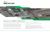 Korry 389 Series · Mechanical Construction The basic mechanical construction of the Chromalux 389 LED consists of a combined cap and base assembly attached by a flex circuit. The