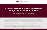 UNIVERSITY OF DENVER UX/UI BOOT CAMP · 2019-07-31 · University of Denver UX/UI Boot Camp - Poered Trilog Education Serices 1 You have an entrepreneurial idea and need to acquire