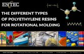 THE DIFFERENT TYPES OF POLYETHYLENE RESINS FOR … · 2019-10-02 · Medium Density Resins range from 0.926 g/cm³ to 0.940 g/cm³. MDPE resins are typically used in recreational,