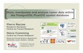 Store, manipulate and analyze raster data within the ...Introducing PostGIS Raster •Support for rasters in the PostGIS spatial database-RASTER is a new native base type like the