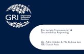 Corporate Transparency & Sustainability Reporting Dr. Aditi Haldar … VIYELLATEX Group. GRI Standards GRI Standards are a set of interrelated reporting standards, enabling organizations