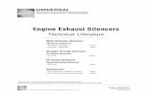 Engine Exhaust Silencers - Fluid Technology · Engine Exhaust Silencers Choosing the correct exhaust silencer for a given engine is an important although not difficult task. First