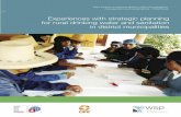 Experiences with strategic planning for rural drinking ...€¦ · for rural drinking water and sanitation in district municipalities ... management and sustainability - PROPILAS