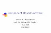 Component-Based Software - Donald Bren School of ...taylor/ICS221/slides/Component-Based Soft… · From Reuse to Component-Based Development nThe term reuse is a misnomer nNo other