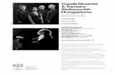 Casals Quartet & Tamara Stefanovich Hungariana · 2019-01-29 · IV Tempo di valse (poco vivace – ‘à l’orgue de Barbarie’) V Rubato. Lamentoso Though sceptical of Schoenberg’s