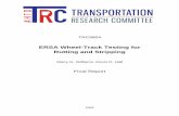 ERSA Wheel-Track Testing for Rutting and Stripping Reports...Permanent deformation, or rutting, is a common failure mode of flexible pavements. Many methods have been developed to