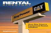 RENTAL - Ring Power · 2013-05-16 · RENTAL Your One Source Equipment Rental Solution DIRECTORY REV05-2013