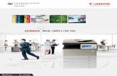 Canon iRA 500in400i Brochure CN13RA01C1 FA12...Canon’s imageRUNNER ADVANCE technology is now available in a compact, A4 form-factor for the first time ever. Created to be an integral