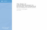 The Role of Local Government in Economic Development · Local Government in Economic Development Survey Findings from North Carolina Jonathan Q. Morgan June 2009 ... the program educates