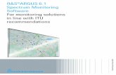 R&S®ARGUS 6.1 Spectrum Monitoring Software · Rohde & Schwarz R&S®ARGUS 6.1 Spectrum Monitoring Software 3 R&S®ARGUS 6.1 Monitoring Software Benefits and key features The modular