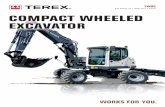 EU Stage IV / EPA Tier 4 Final COMPACT WHEELED EXCAVATOR · 2018-06-04 · EFFICIENT WORKING The engine The Terex® TW95 wheeled excavator is driven by a EU Stage IV / EPA Tier 4
