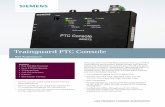Trainguard PTC Console - Siemens6... · 2020-02-16 · Trainguard PTC Console • The PTC Console is well suited for Dark Territory Switch Monitoring • The PTC Console serves as