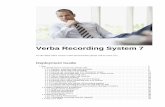 Verba Recording System 7cdn.verba.com/pdf/Verba-Deployment-Guide.pdf · Verba Recording System Version 7 Page 4 of 235 Deployment Guide This guide is for system and network engineers