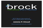 Jaimie P. Cloud We monitor the evolving thinking and skills of the most important champions of sustainability,