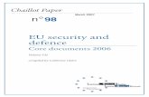 EU security and defence...EU security and defence Core documents 2006 Volume VII compiled by Catherine Glière Institute for Security Studies European Union Paris n 98 March 2007 cordoc06