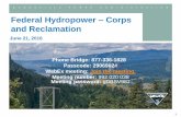 Integrated Program Review and Federal Hydropower Corps ... · previous hydro asset strategy. • Net reduction primarily driven by the completion of six generator rewinds at McNary