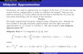 Midpoint ApproximationTrapezoidal RuleErrorSimpson’s Rule ...apilking/Math10560/Lectures/Lecture 14.pdf · Midpoint ApproximationTrapezoidal RuleErrorSimpson’s Rule Midpoint Approximation