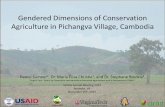 Gendered Dimensions of Conservation Agriculture in ...€¦ · Men applying herbicide before land preparation • There is a defined gender division of labor regarding productive